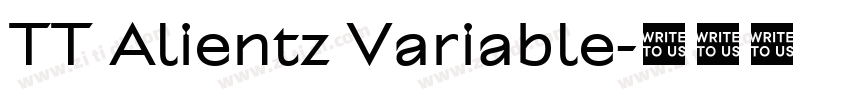 TT Alientz Variable字体转换